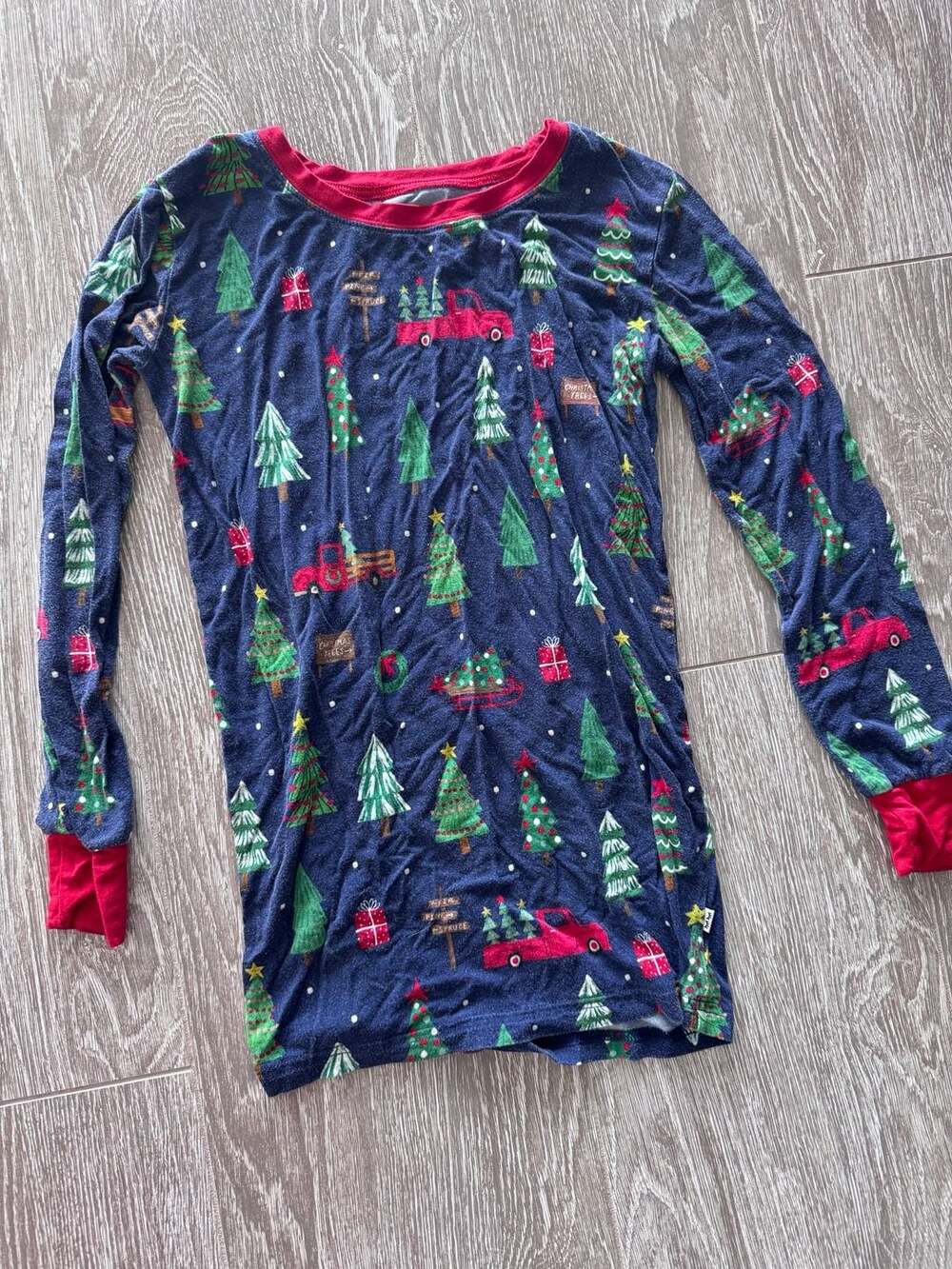 Little Sleepies Christmas Tree Pajamas Size 12/14